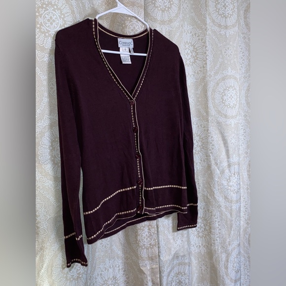 Women’s brown button‎ cardigan - Picture 5 of 10
